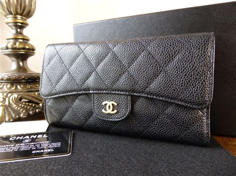 chanel classic long flap wallet caviar|Long Wallets .